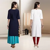 Fancy Rayon Kurtis For Women Pack Of 2-thumb1