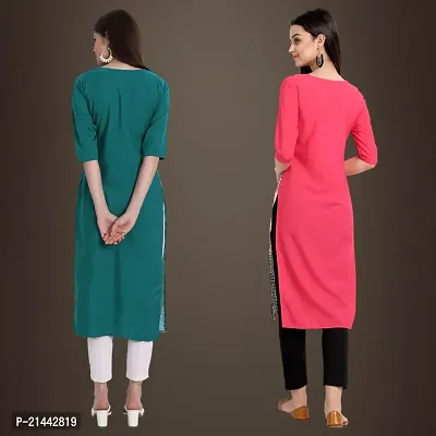 Fancy Crepe Kurtis for Women Pack Of 2-thumb2