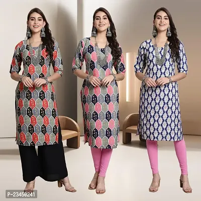 Fancy Rayon Kurtis For Women Pack Of 3