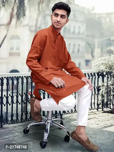 Fancy Cotton Kurtas For Men-thumb3