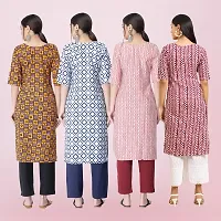 Women Stylish Crepe Printed Straight Kurta-thumb1