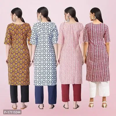 Women Stylish Crepe Printed Straight Kurta-thumb2