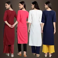 Fancy Crepe Kurtis for Women Pack Of 4-thumb1