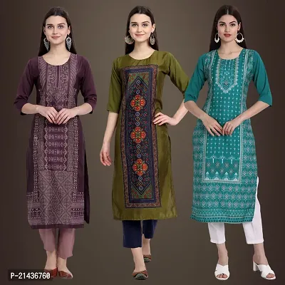 Fancy Crepe Kurtis for Women Pack Of 3