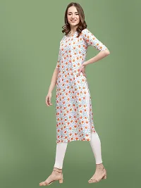 Stylish Crepe Printed Kurti For Women-thumb1