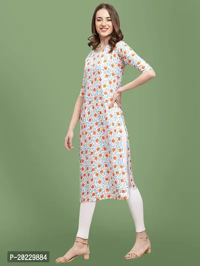 Stylish Crepe Printed Kurti For Women-thumb2