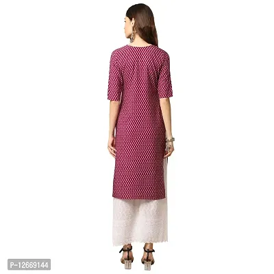 Women Crepe Digital Printed Straight Kurti  Pack of 3-thumb3