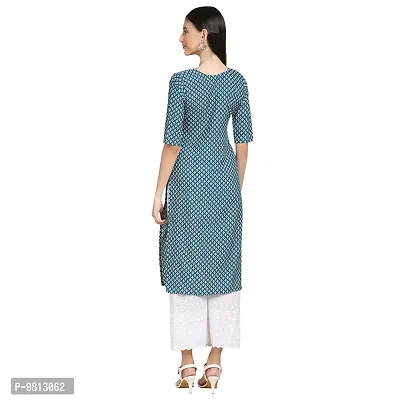 Women Crepe Digital Printed Straight Kurti  Pack of 6-thumb3