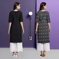 Fancy Crepe Kurtas For Women Pack Of 2-thumb1