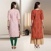 Fancy Rayon Kurtis For Women Pack Of 2-thumb1