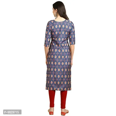 Women Crepe Digital Printed Straight Kurti  Pack of 6-thumb2