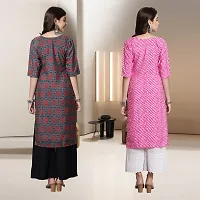 Fancy Rayon Kurtis For Women Pack Of 2-thumb1