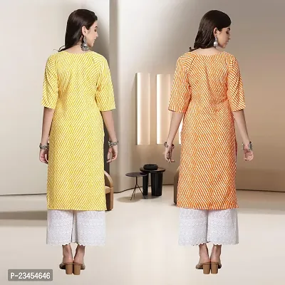 Fancy Rayon Kurtis For Women Pack Of 2-thumb2