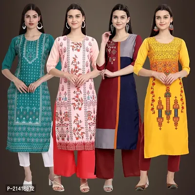 Fancy Crepe Kurtis for Women Pack Of 4