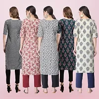 Women Stylish Crepe Printed Straight Kurta-thumb1