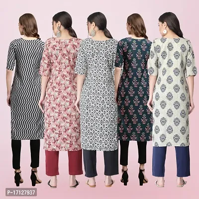 Women Stylish Crepe Printed Straight Kurta-thumb2