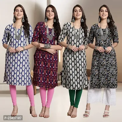 Fancy Crepe Kurtis for Women Pack Of 4