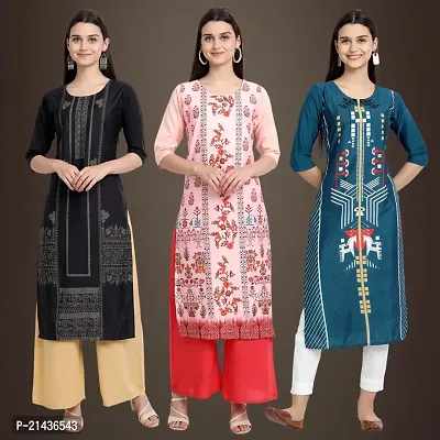 Fancy Crepe Kurtis for Women Pack Of 3