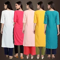 Fancy Crepe Kurtis For Women Pack Of 5-thumb1