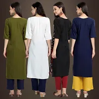 Fancy Crepe Kurtis for Women Pack Of 4-thumb1