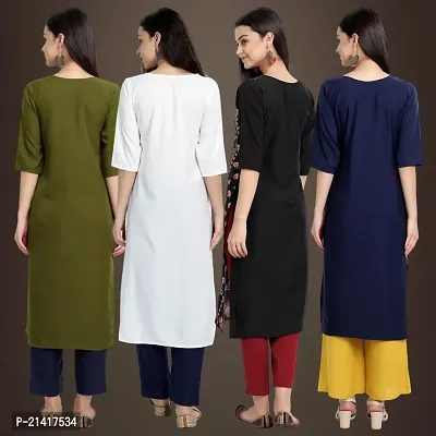 Fancy Crepe Kurtis for Women Pack Of 4-thumb2