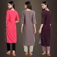 Fancy Crepe Kurtis for Women Pack Of 3-thumb1