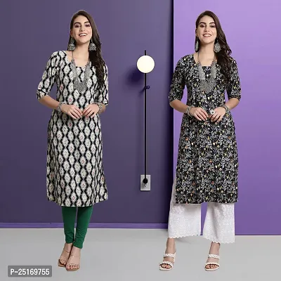 Fancy Crepe Kurtas For Women Pack Of 2