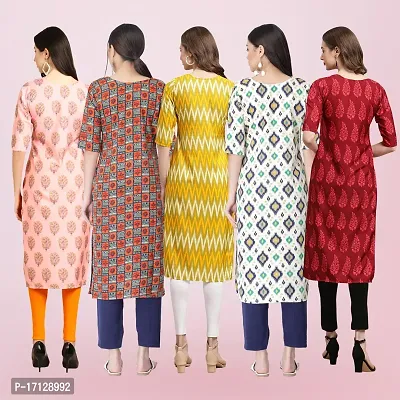 Women Stylish Crepe Printed Straight Kurta-thumb2