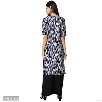 Women Crepe Digital Printed Straight Kurti  Pack of 6-thumb2