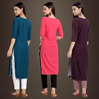 Fancy Crepe Kurtis for Women Pack Of 3-thumb1