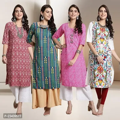 Fancy Crepe Kurtis for Women Pack Of 4