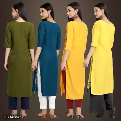 Fancy Crepe Kurtis for Women Pack Of 4-thumb2