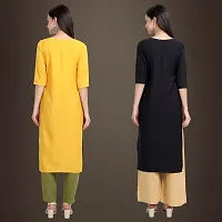 Fancy Crepe Kurtis for Women Pack Of 2-thumb1