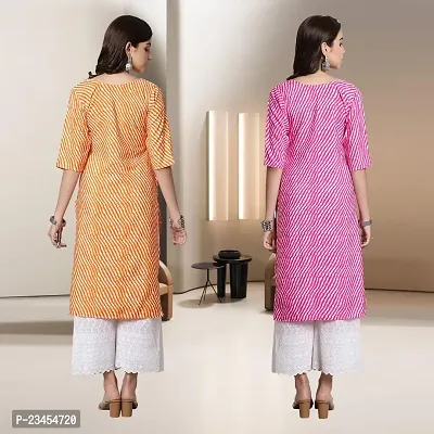 Fancy Rayon Kurtis For Women Pack Of 2-thumb2