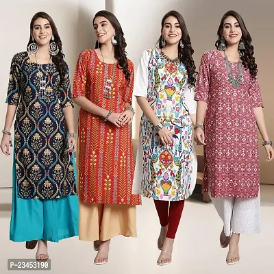 Fancy Crepe Kurtis for Women Pack Of 4