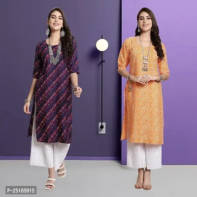 Fancy Crepe Kurtas For Women Pack Of 2