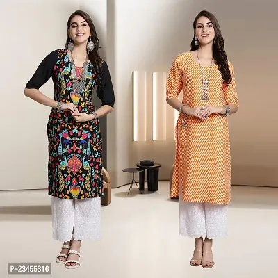 Fancy Rayon Kurtis For Women Pack Of 2