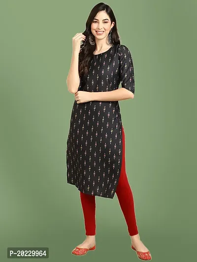 Stylish Crepe Printed Kurti For Women-thumb0