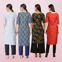 Women Stylish Crepe Printed Straight Kurta-thumb1