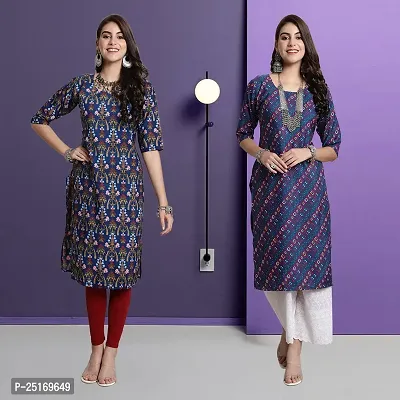 Fancy Crepe Kurtas For Women Pack Of 2