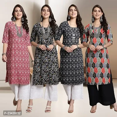 Fancy Crepe Kurtis for Women Pack Of 4