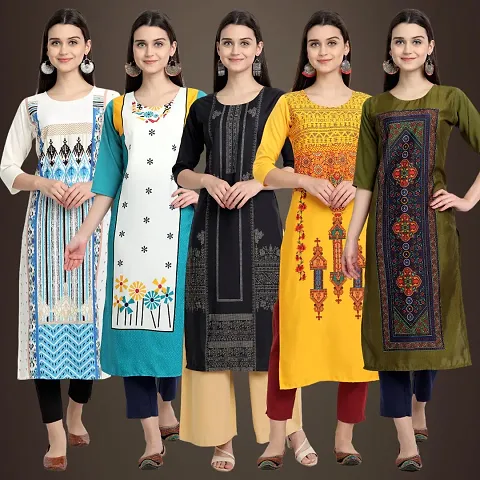 Stylish Fancy Kurtis Pack Of 5