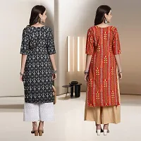 Fancy Rayon Kurtis For Women Pack Of 2-thumb1