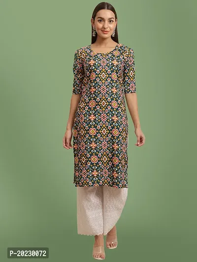 Stylish Crepe Printed Kurti For Women