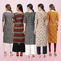 Women Stylish Crepe Printed Straight Kurta-thumb1