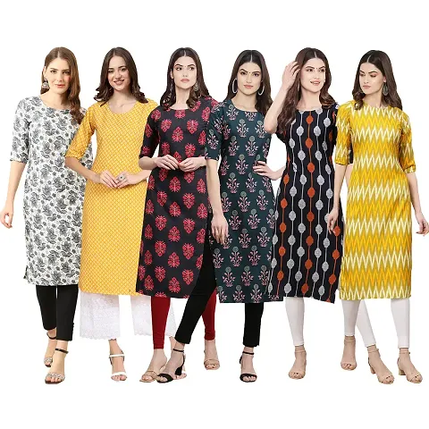 Stylish Crepe Stitched Kurta For Women Pack of