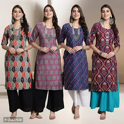 Fancy Crepe Kurtis for Women Pack Of 4