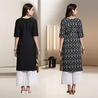 Fancy Rayon Kurtis For Women Pack Of 2-thumb1