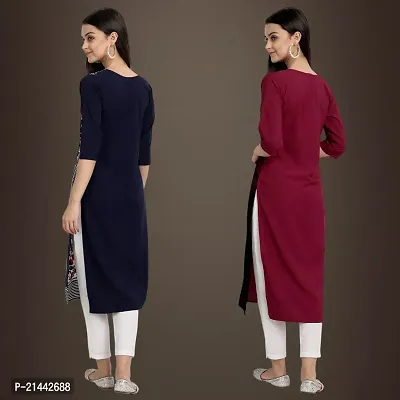 Fancy Crepe Kurtis for Women Pack Of 2-thumb2