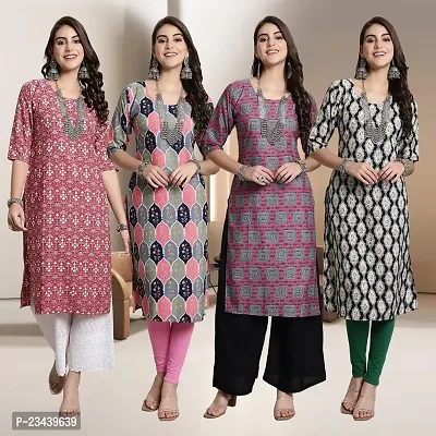 Fancy Crepe Kurtis for Women Pack Of 4